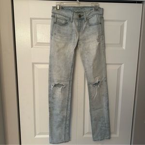 Like New! American Eagle Outfitters Acid Wash Skinny Denim